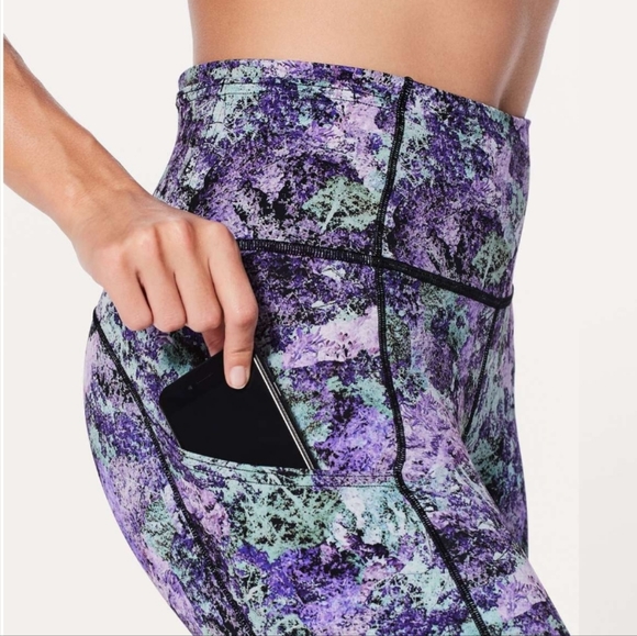 Lululemon fast & free crop II nulux 19" vivid vision - Picture 4 of 16